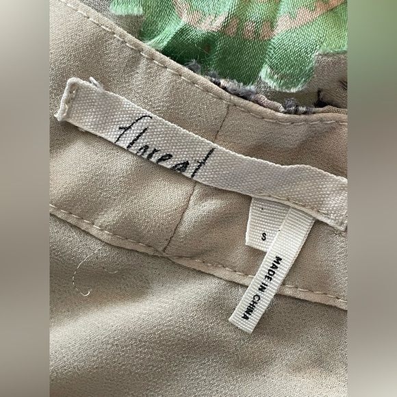 Anthropologie Floreat Japonica Floral Silk Blend Velvet Wrap Blouse Small - Picture 11 of 12